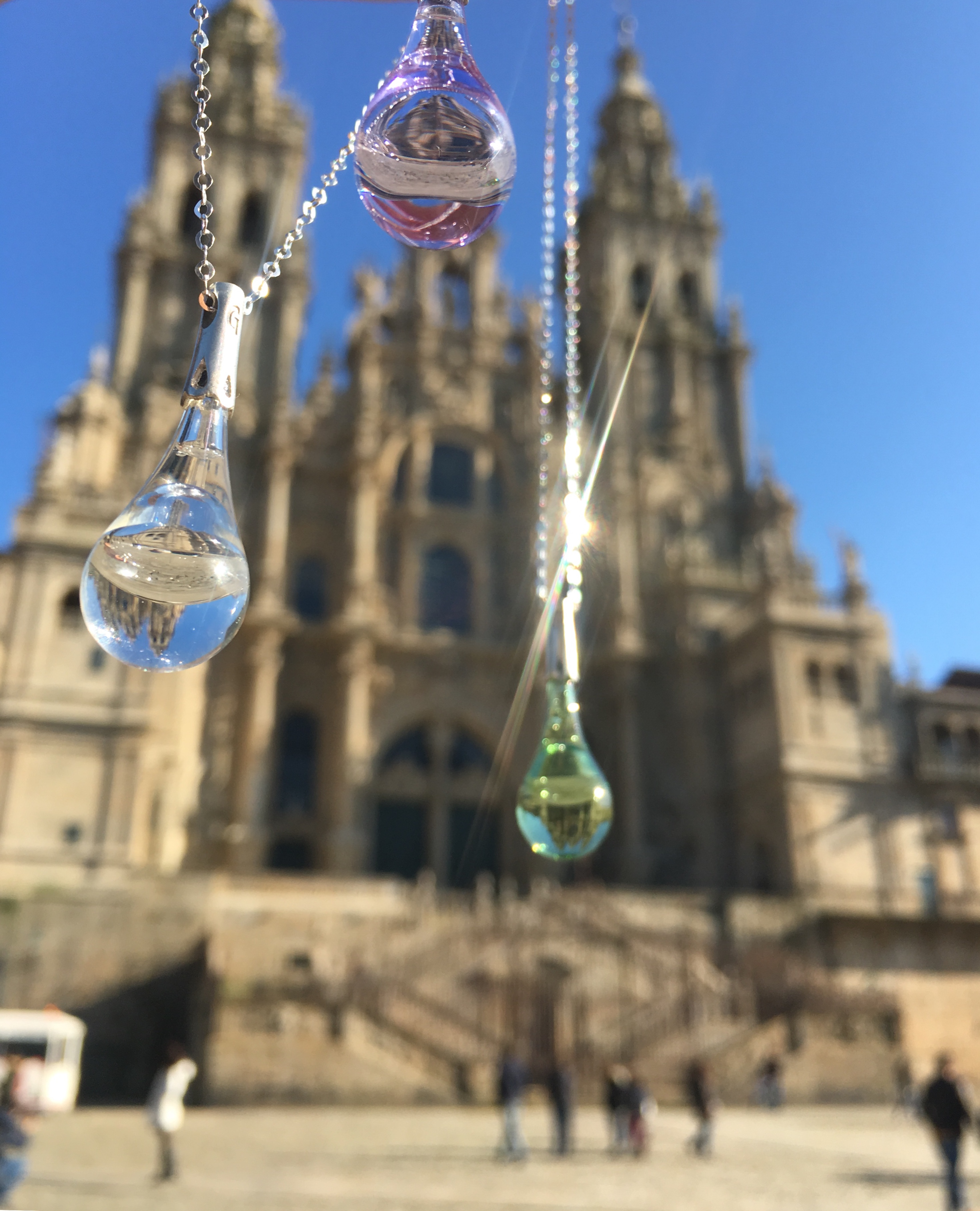 Colgante de Gota de Lluvia de Santiago 